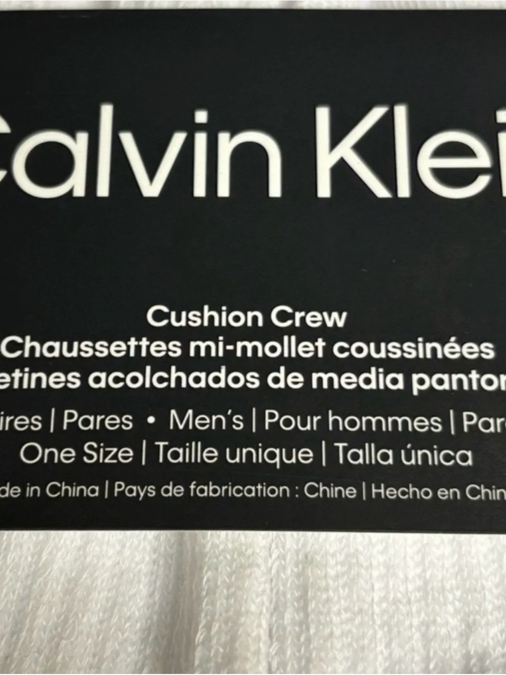 New Calvin Klein Socks Men’s 5 Pair Cushion Crew White Casual Preppy Activewear